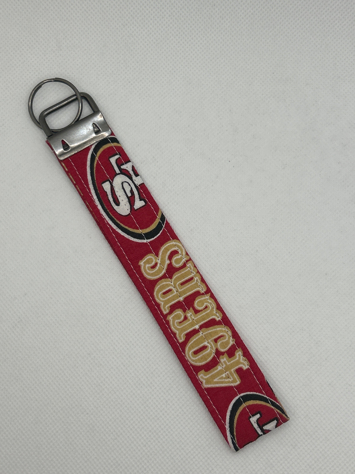 Your Favorite Football Team Key Fob Wristlet – Red & Gold