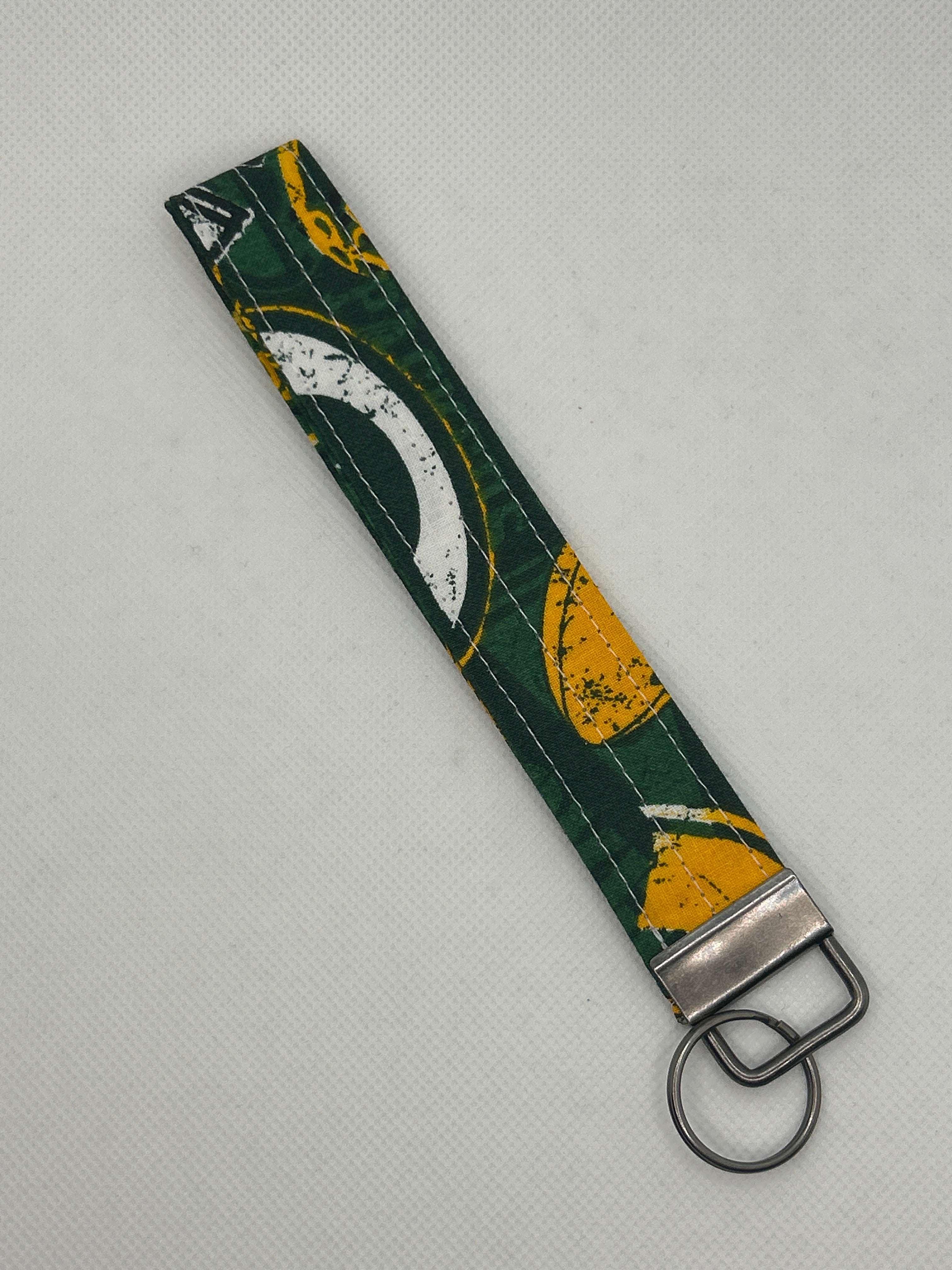 Your Favorite Football Team Key Fob Wristlet – Green & Gold