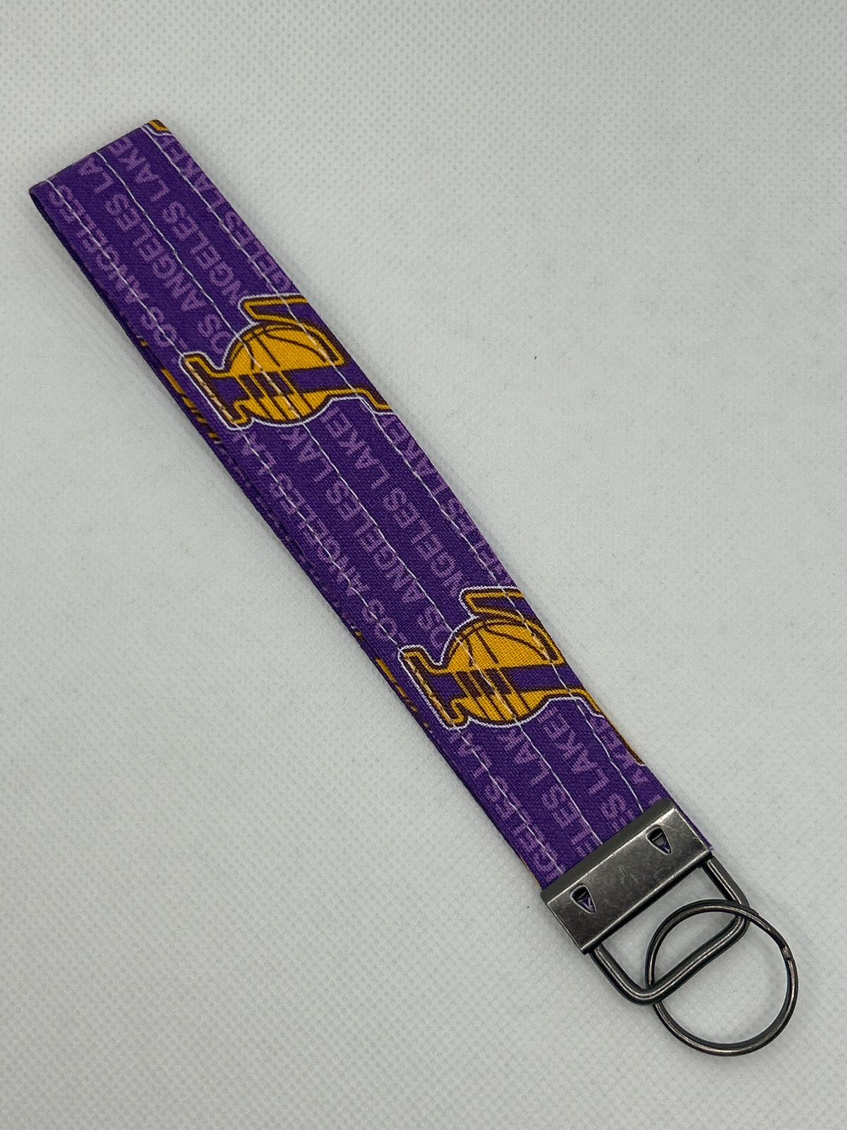 Your Favorite Basketball Team Key Fob Wristlet – Purple & Gold