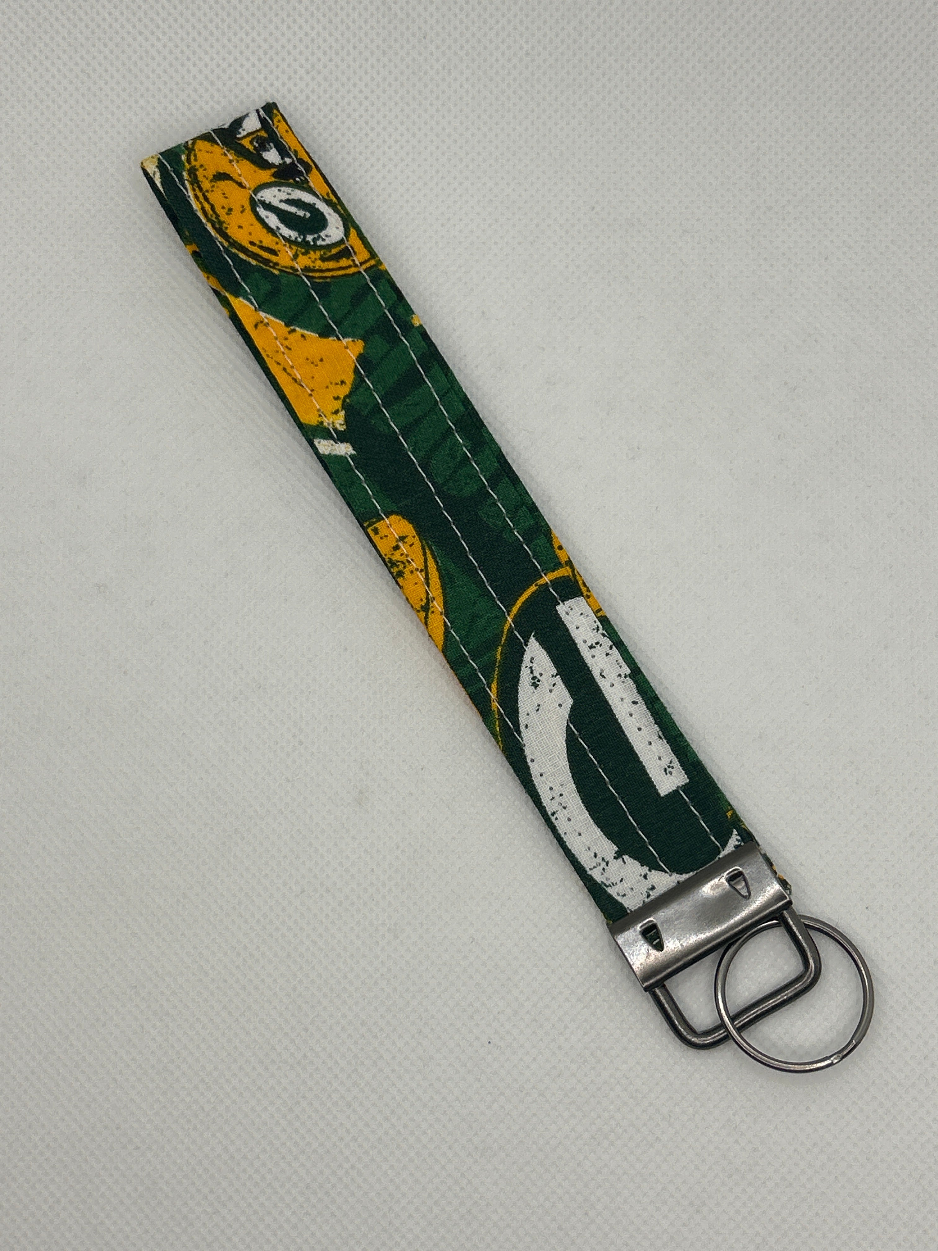 Your Favorite Football Team Key Fob Wristlet – Green & Gold