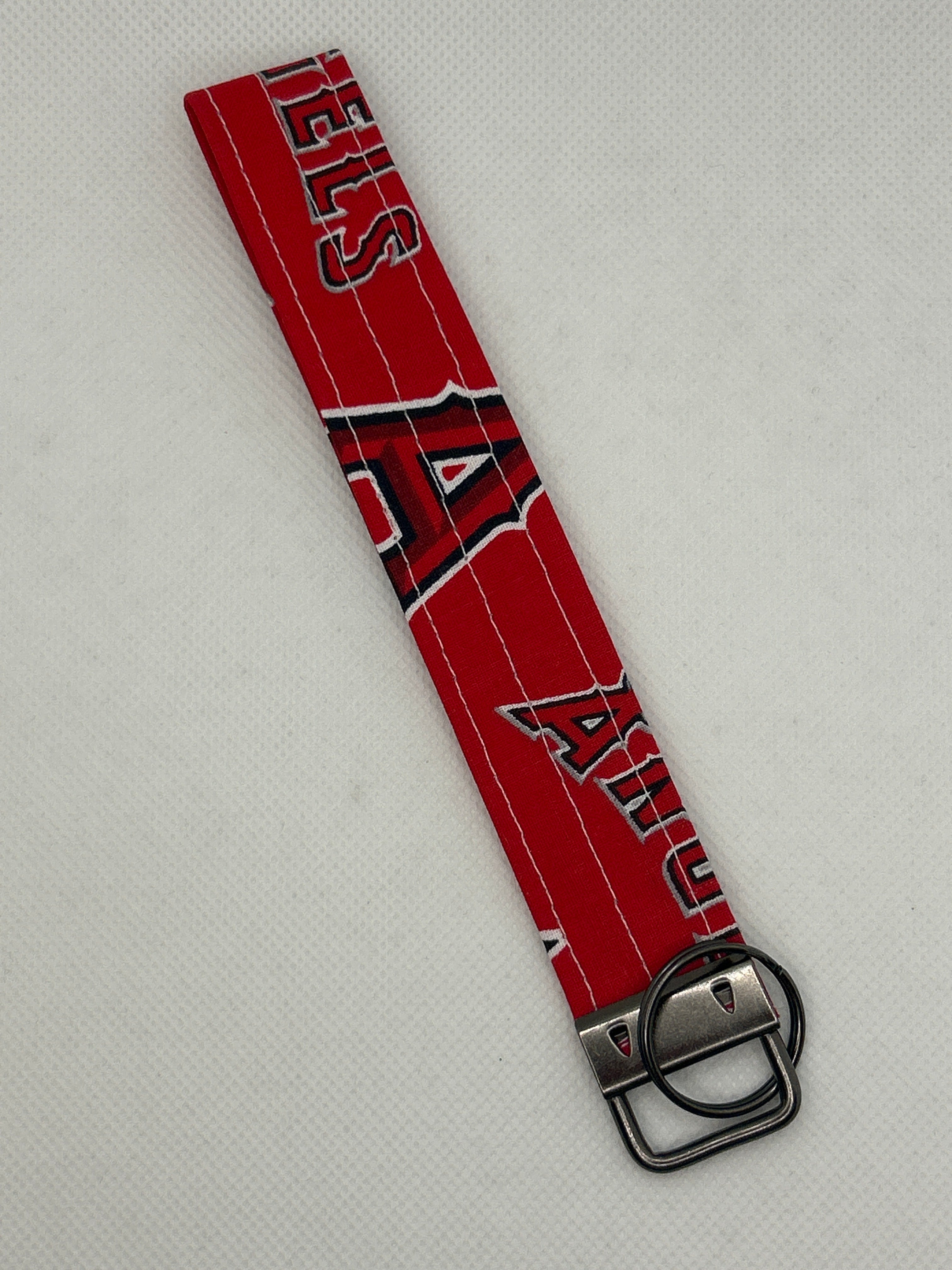 Your Favorite Baseball Team Key Fob Wristlet – Red