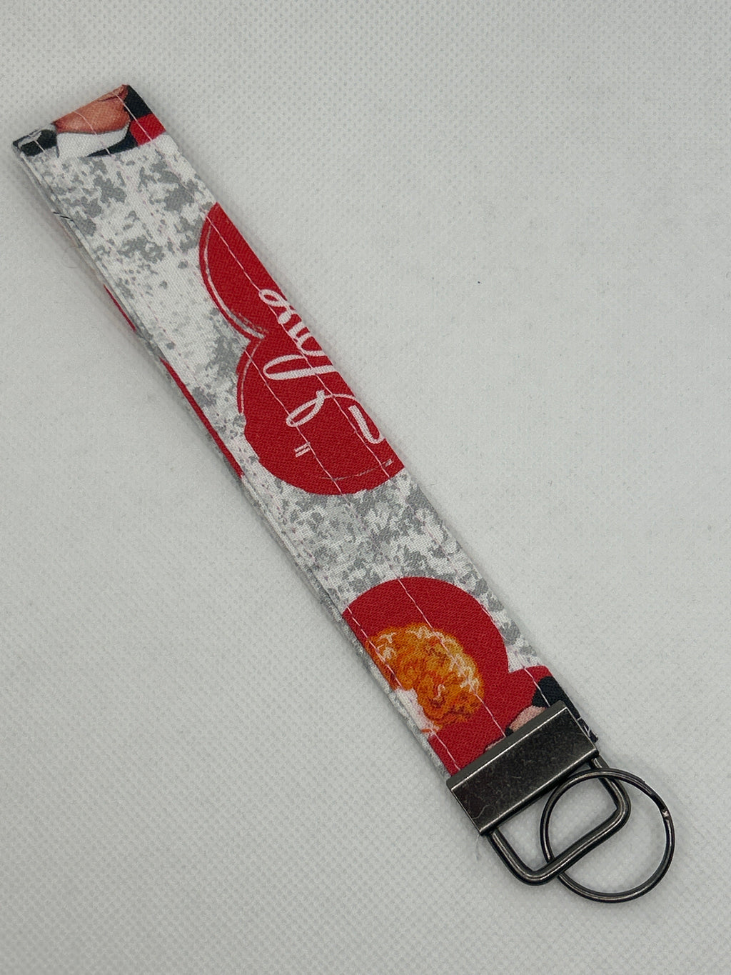 Your Favorite Vintage Soda Key Fob Wristlet – Red & White