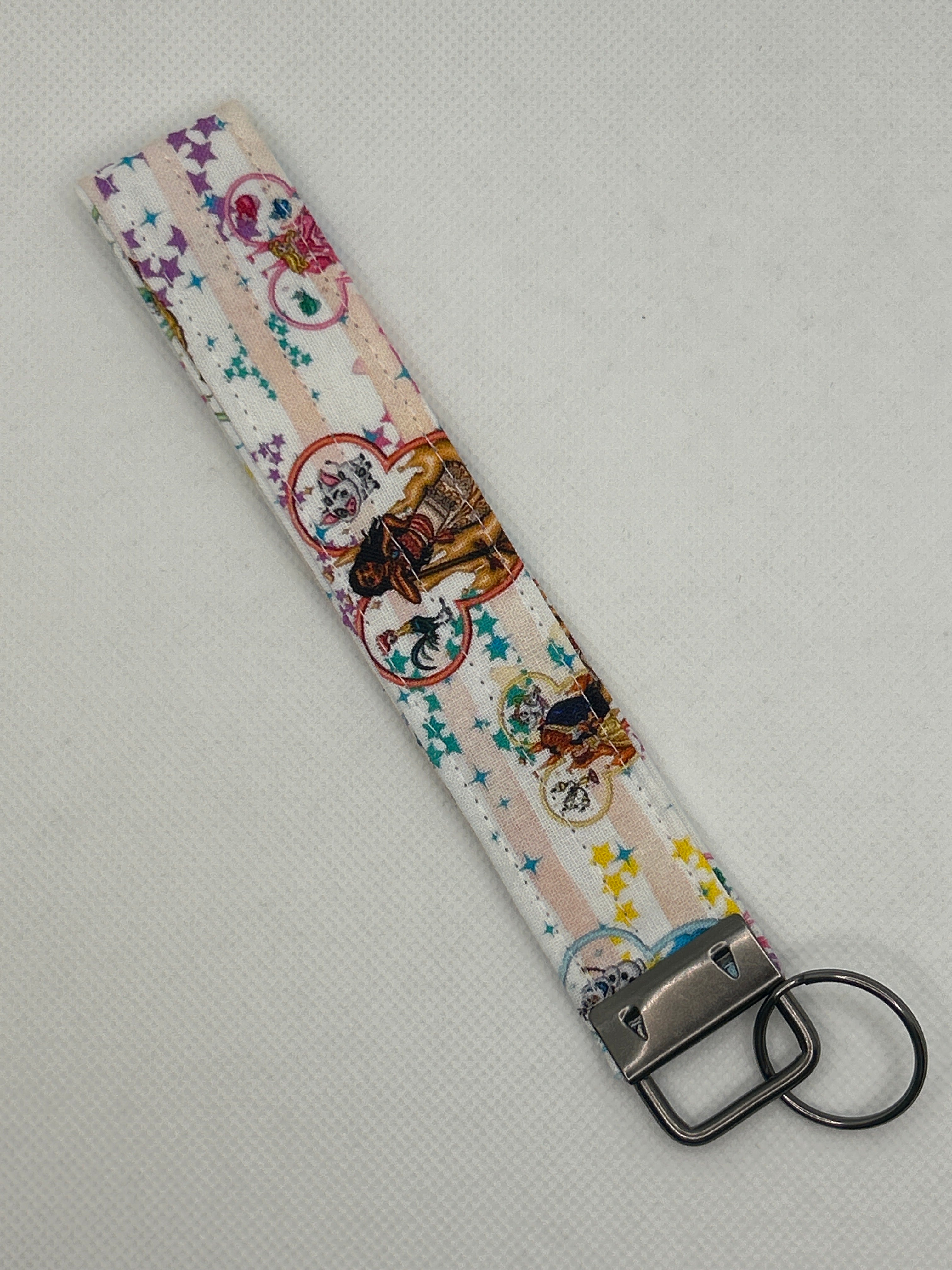 Your Favorite Animated Princess Characters Key Fob Wristlet – Pastel