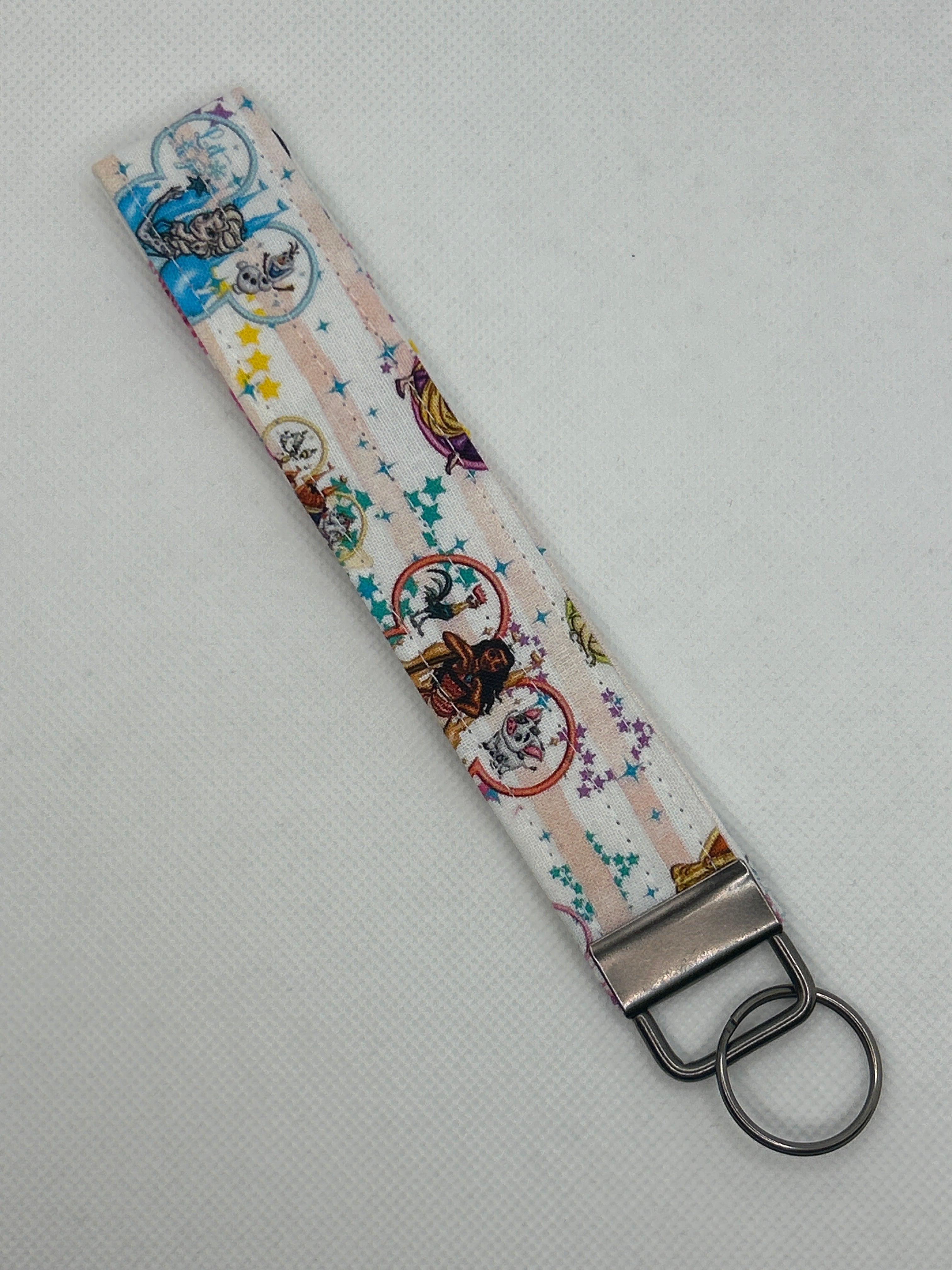 Your Favorite Animated Princess Characters Key Fob Wristlet – Pastel