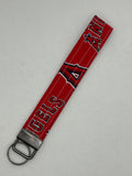 Your Favorite Baseball Team Key Fob Wristlet – Red