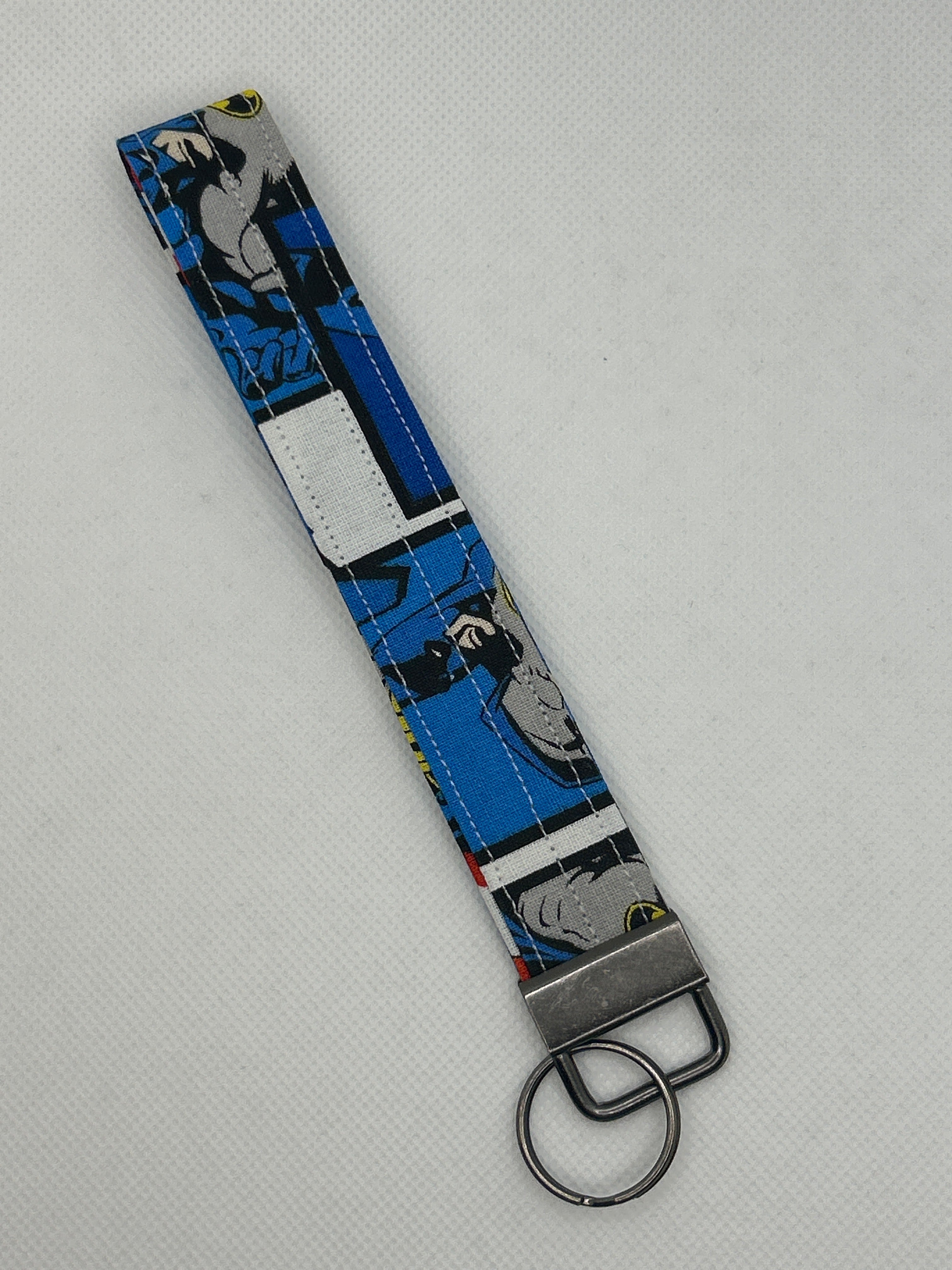 Your Favorite Comic Book Superhero Key Fob Wristlet – Blue Vol. 2