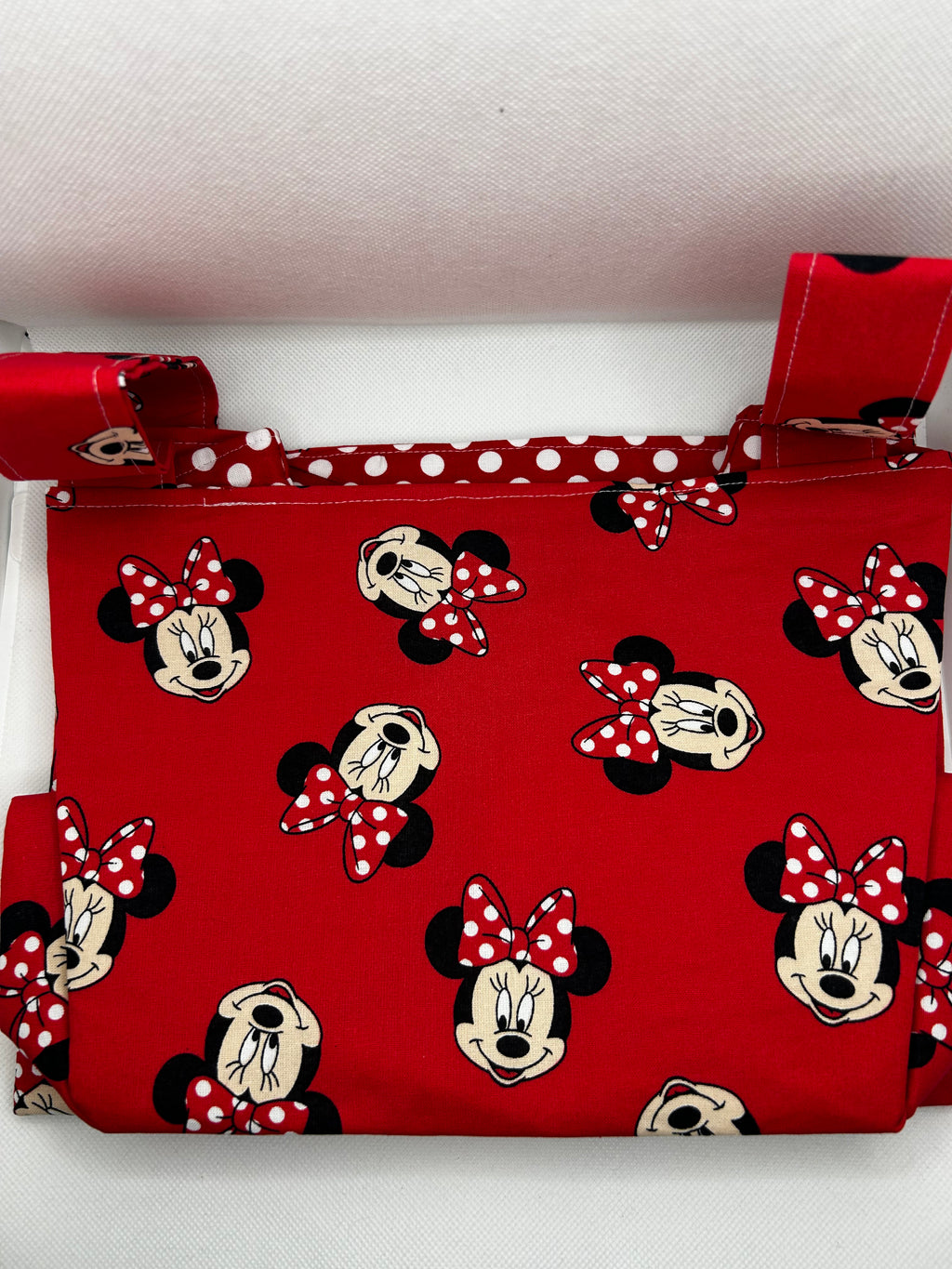Handmade "Your Favorite Cartoon Character" Gift Basket Tote Bag – Red Polka Dot